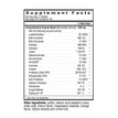 Digestive Enzymes Chewable Supplement Facts Panel 