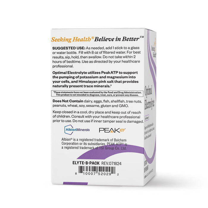 Optimal Electrolyte Sticks