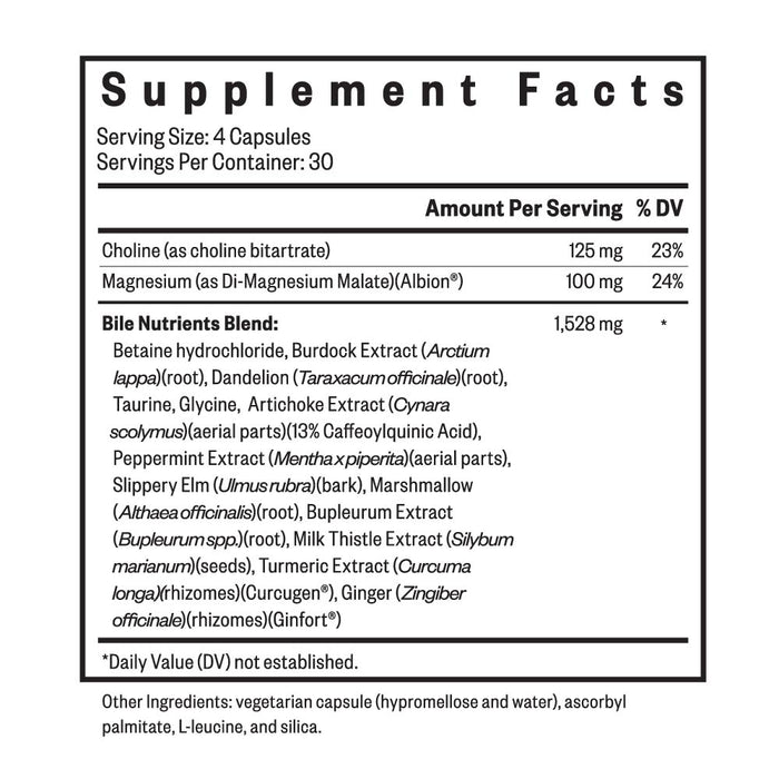 Bile Nutrients (formerly Gallbladder Nutrients)