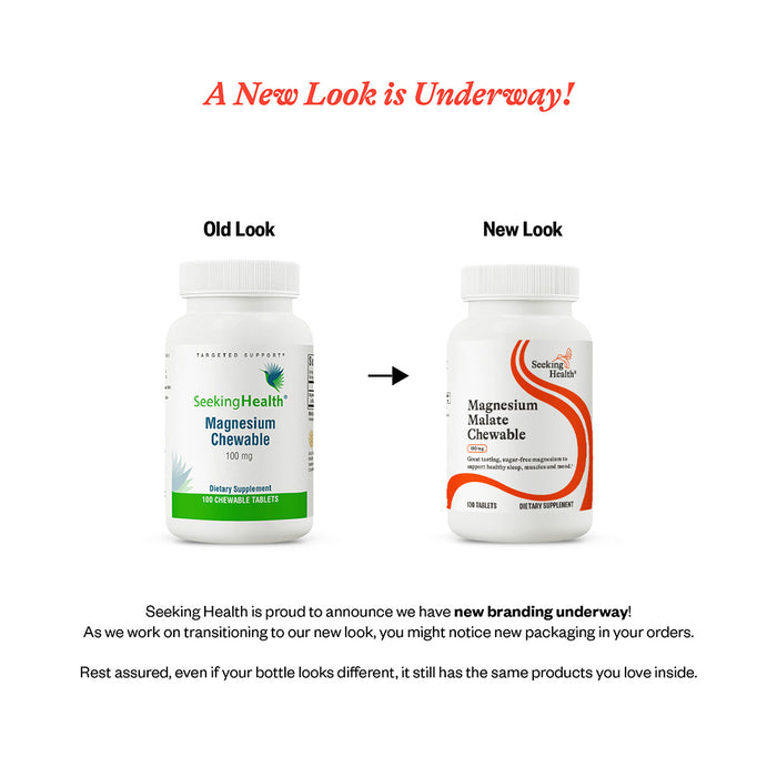 New look of the Magnesum Malate Chewable Vitamins