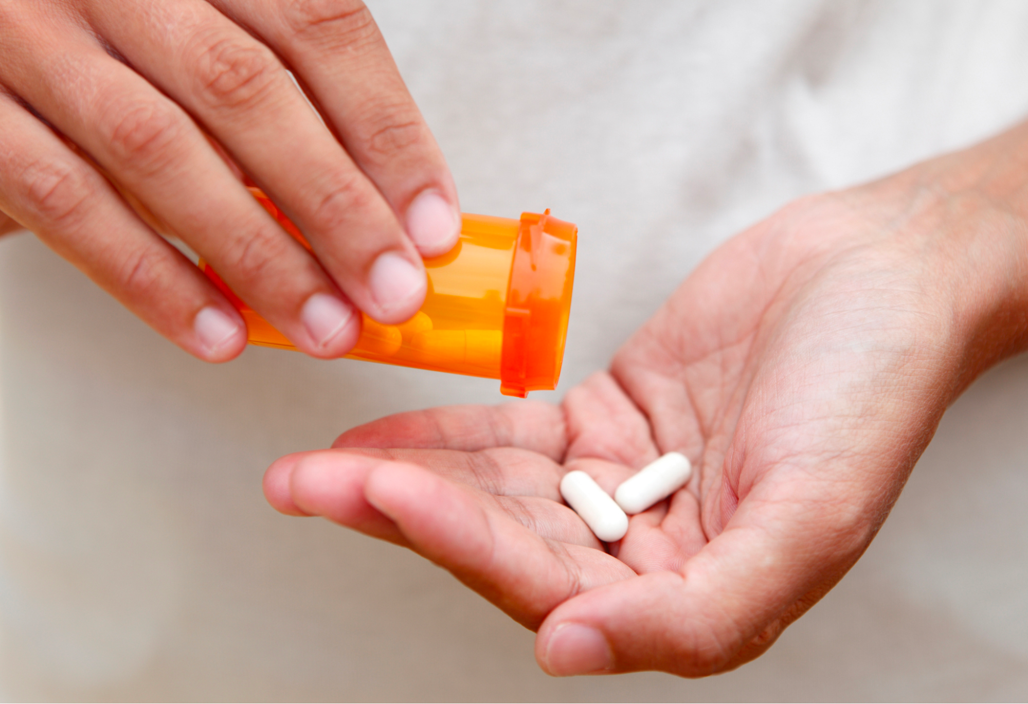 Meds in hands