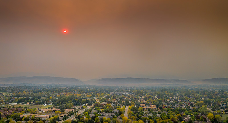 Smokey sun